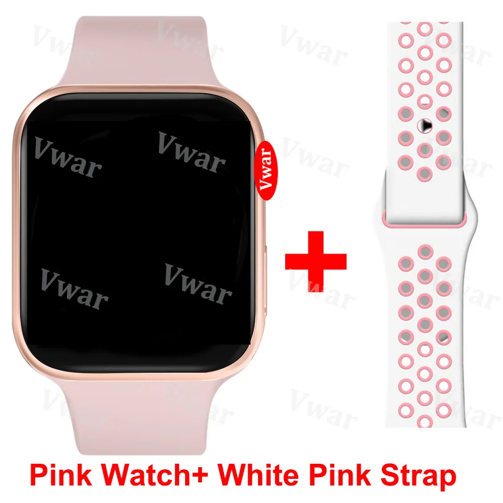 IWO 11 умные часы Bluetooth 1:1 Series 4 gps Inteligente Pulseira для мужчин и женщин iwo11 умные часы для IOS Apple VS IWO 10 9 8 7 6 - Цвет: Розовый