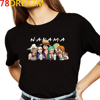 

Japanese Anime One Piece T Shirt Women Kawaii Summer Tops Harajuku T-shirt Luffy Graphic Tees Unisex Cartoon Tshirt Female