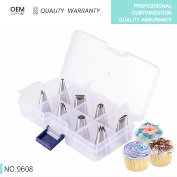 

8pcs Stainless Steel Nozzle Tips DIY Cake Decorating Tools Icing Piping Cream Pastry Bag Nozzle Kitchen Bakery Tools muffin
