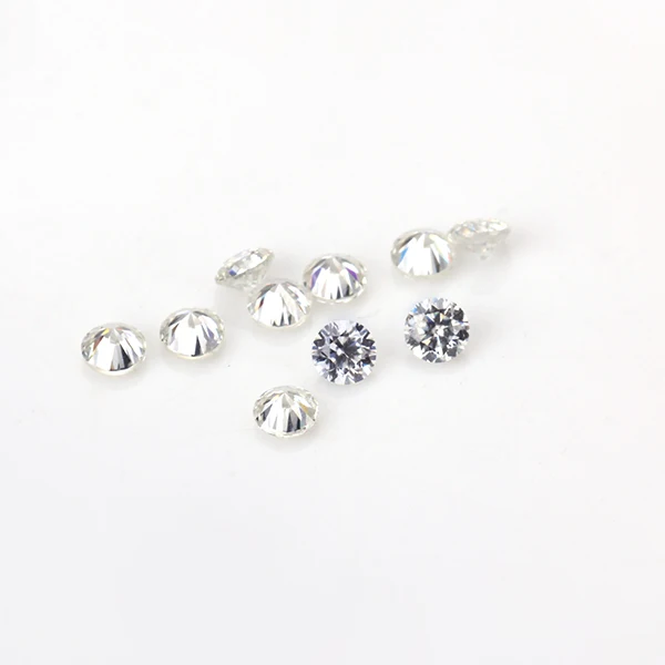 US $59.00 STARSGEM 50pcs Round Brilliant Moissanite Loose Beads Jewelry Gemstone