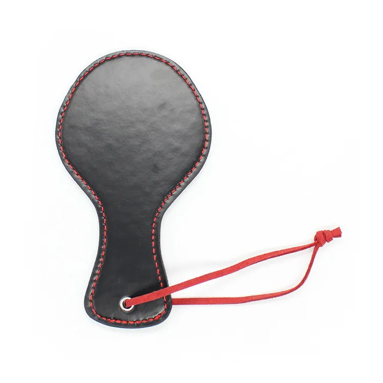 

Wholesale Sexy Shoot Shiny Side Ping-Pong Leather Clapping Device Red String Covered Edge Small Manufacturers Direct Selling Bou