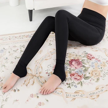 

New Black warm Leggings winter skinny thick velvet wool fleece girls leggings women Cashmere Pants For Women leggings