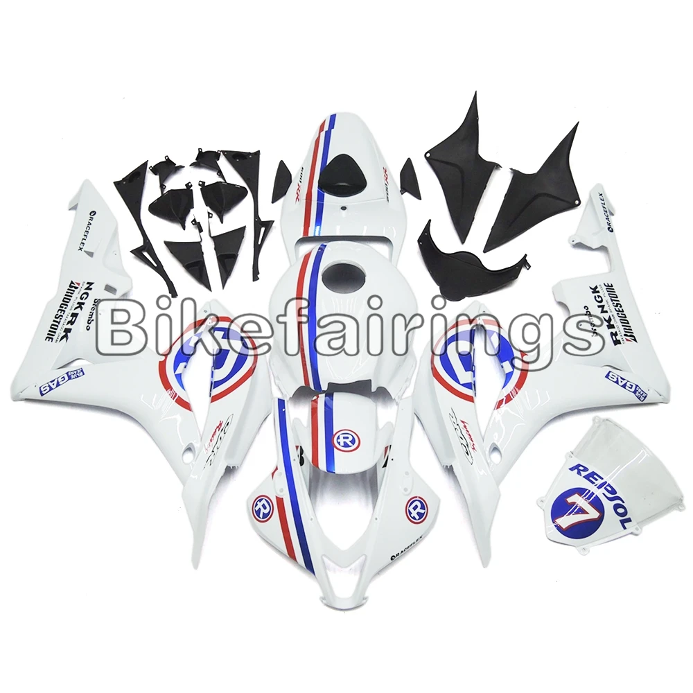 Высококачественный обтекатель для Honda CBR600RR F5 2007 2008 07 08 впрыск мотоцикла Repsol белый