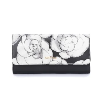 

2020 new women Long section wallet long wallet lady wallet card holder leather buckle clutch bag Leather card bag