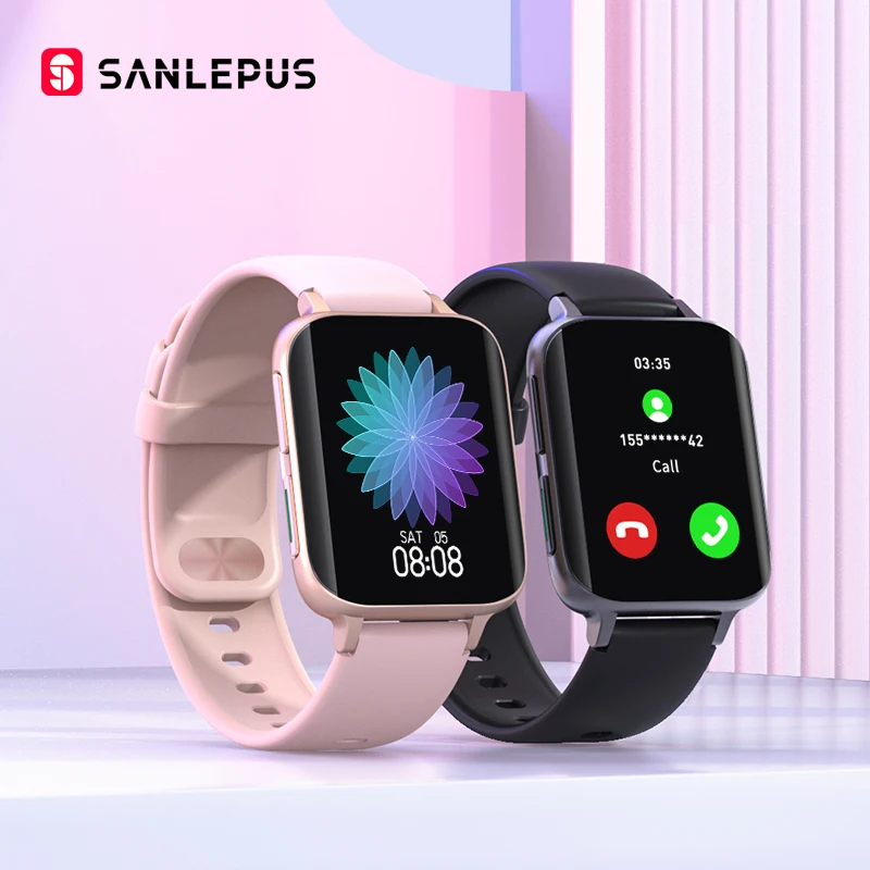 Новинка 2020 Смарт часы SANLEPUS с Bluetooth для звонков мужчин и женщин водонепроницаемые MP3 плеер OPPO Android Apple Xiaomi