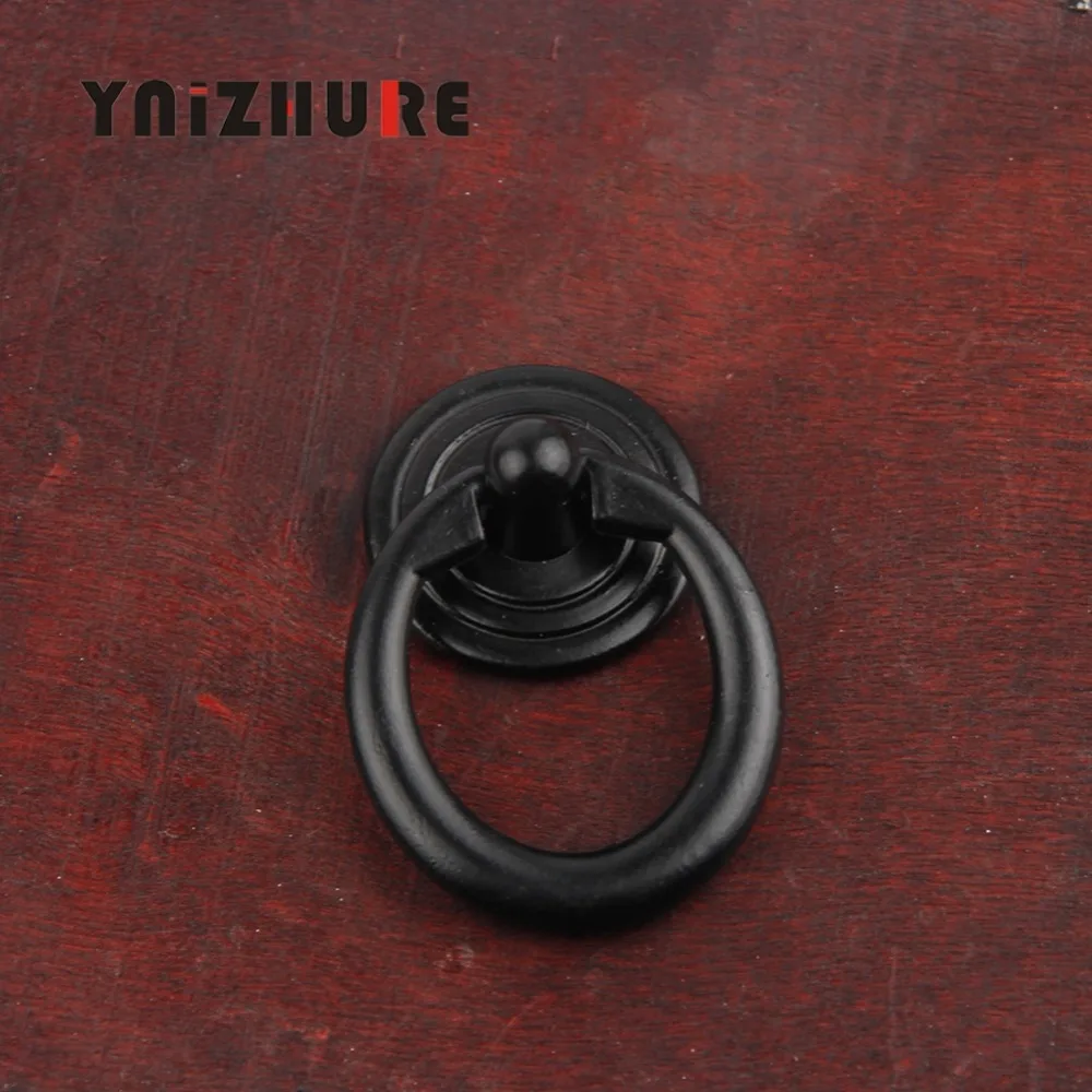 YNIZHURE-10PCS-47-31mm-Black-Bronze-Vintage-Round-Ring-Furniture-Door-Pull-Handle-Zinc-Alloy-Cabinet (4)