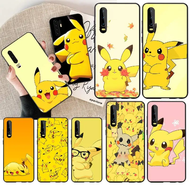 

PENGHUWAN Cute Pocket ELF Pikachue Luxury Unique Design Phone Cover For Huawei Y5 Y6 Y7 Y9 Prime 2019 Enjoy 7 8 9 10 Plus