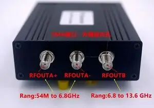 - OLED digital ADF5355 54M136GHz RF Source Generator Frequency Source moudle