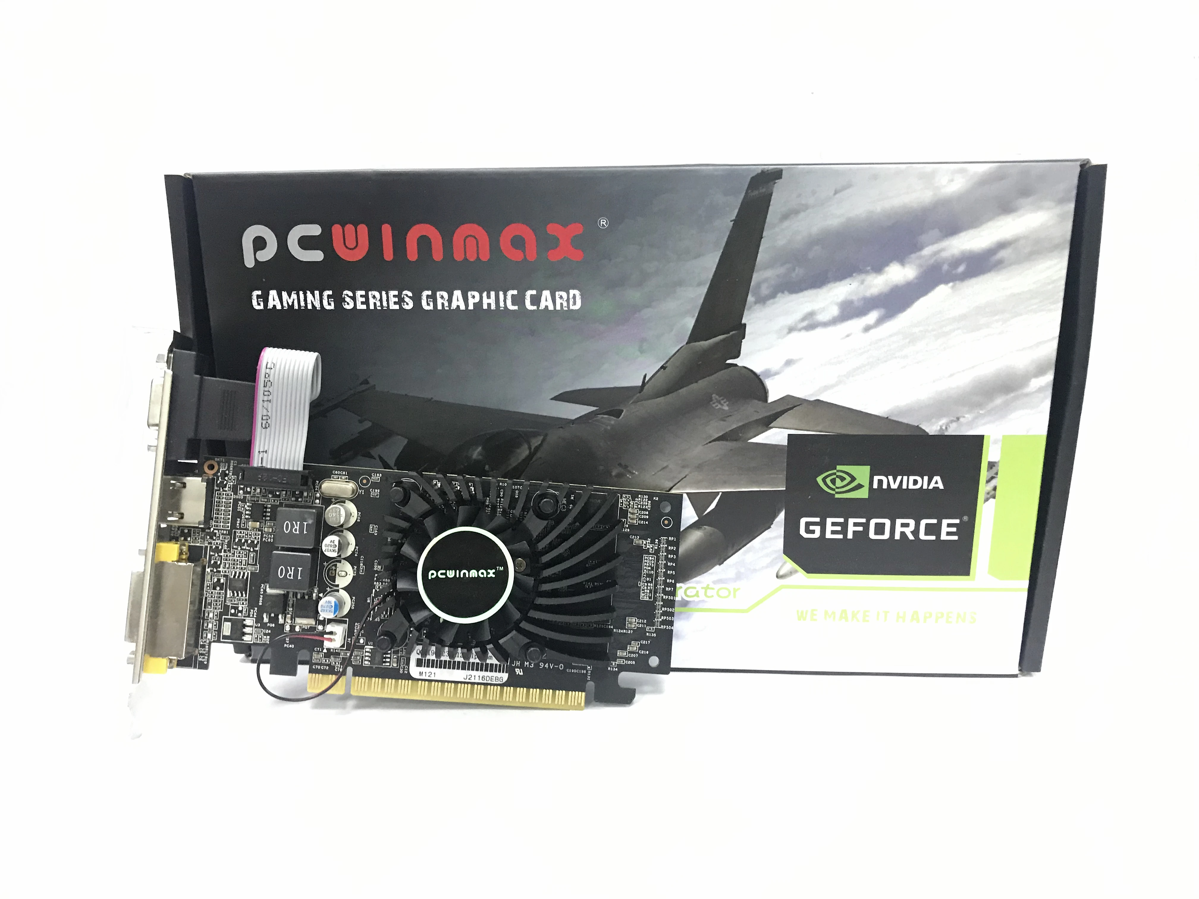 PCWINMAX GT 210 1 Гб D3 64 битная карта PCI E игровая видеокарта с DVI VGA HDMI портом. Для NVIDIA GeForce