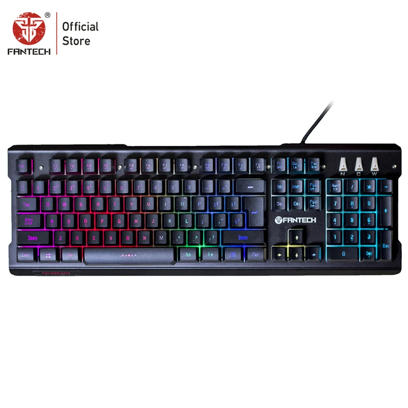 K612 FANTECH K612 USB RGB клавиатура 19 кнопок без коллизий 104 клавиш игровая клавиатура для ПК ноутбука геймера и геймера клавиатуры - Цвет: K612