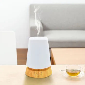 

350ml Wood Warm night light Aroma Essential Oil Diffuser Ultrasonic Electric Air Humidifier Home-Wood Aroma Diffuser