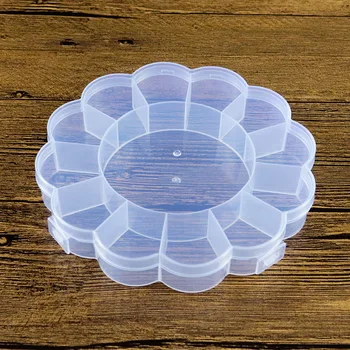 

Transparent Plastic 13 Grids Storage Box Jewelry Beads Pills Screw Organizer Container Case Storage Case Boxes Best Selling