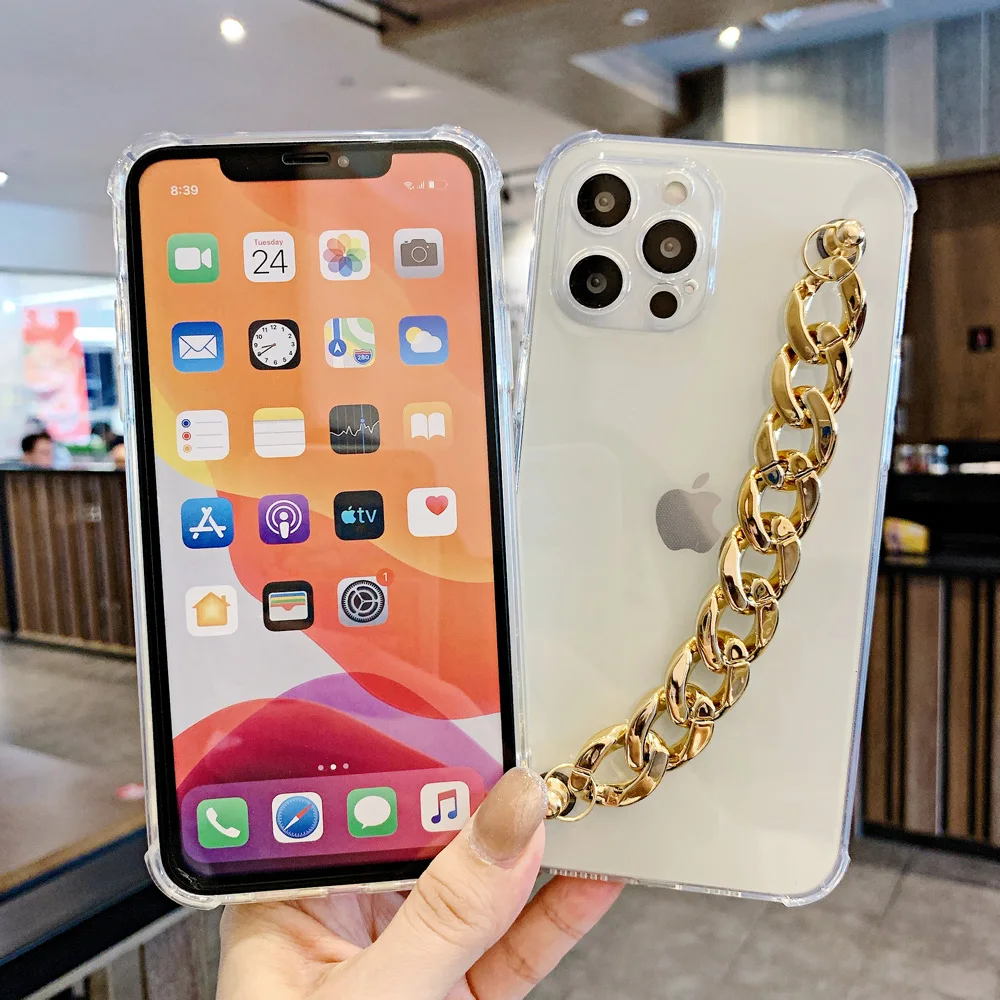for Xiaomi Poco M3 X3 Nfc Mi 10T A3 9 Lite 11X 9T Pro CC9 11i 10i Redmi K20 K30 i s K40 Plus Acrylic Lock chain Fashion Case | Мобильные
