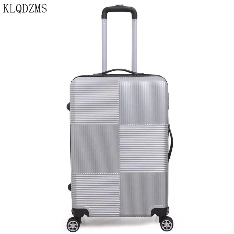 KLQDZMS 2" 24" 2" дюймов Дорожный чемодан ABS+ PC чемодан на колёсиках Спиннер на колесиках чемодан на колесиках пароль для мужчин и женщин