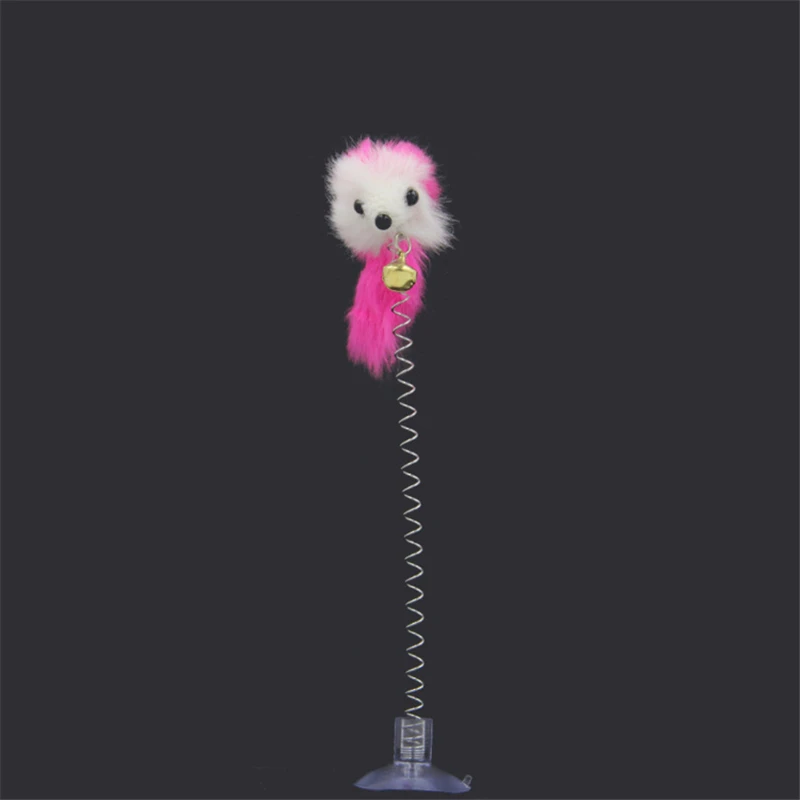 1/3/5 шт. Забавные игрушки для кошек эластичные перья ложная мышь нижняя присоска