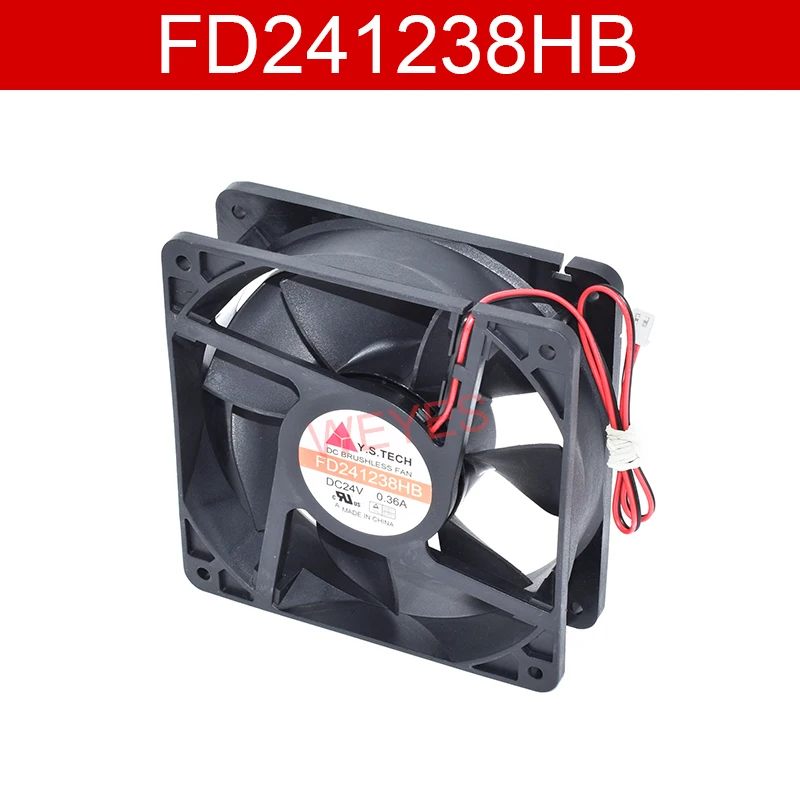 

2-линейный квадратный вентилятор охлаждения для Y.S.TECH FD241238HB, 24 В, 120 А, 120x38 мм