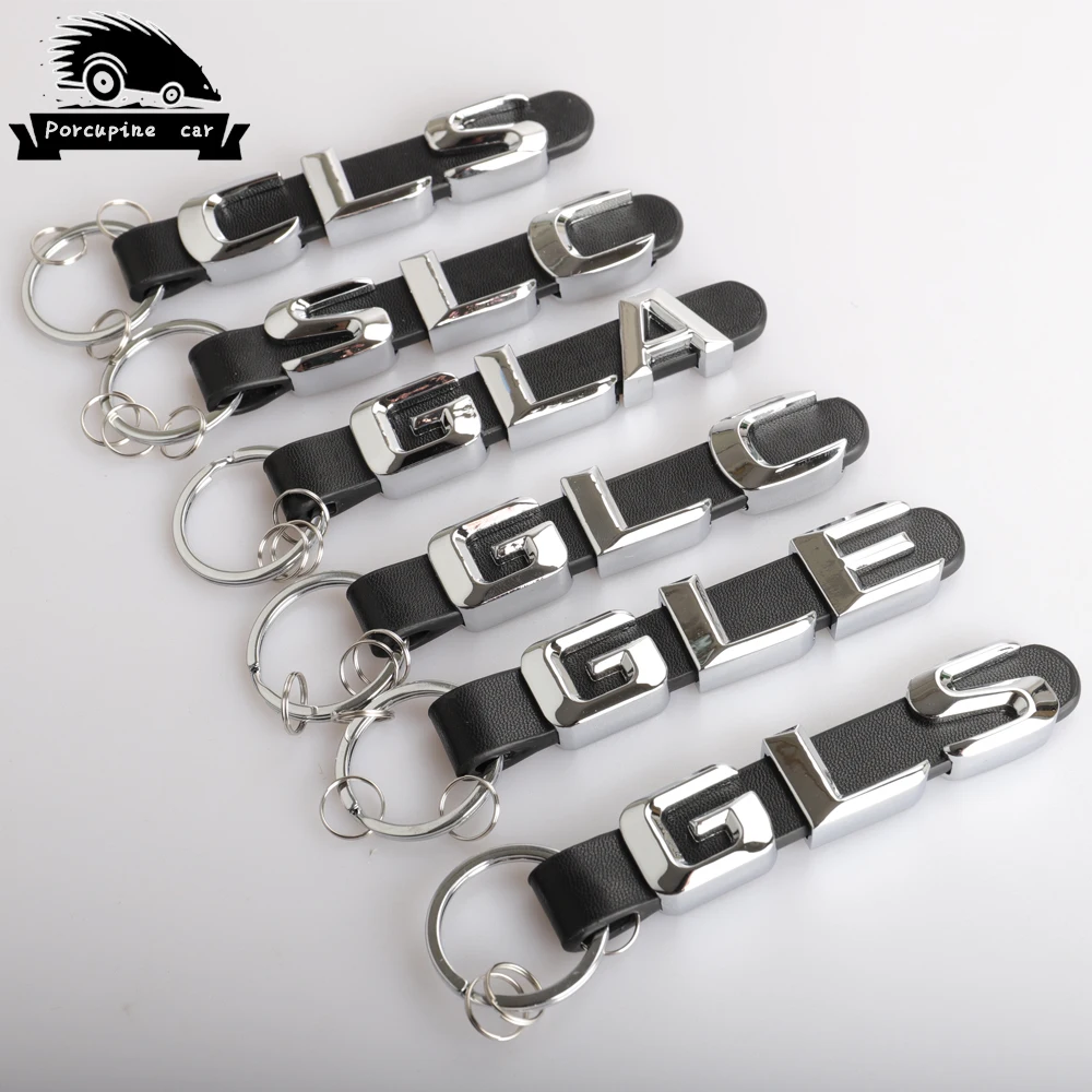 Zink Legierung Leder Schlussel Ringe Fur Mercedes Benz Cls Slc Gla Glc Gle Gls 3d Auto Keychain Metall Schlusselring Kette Ringe Schlusselanhanger Aliexpress