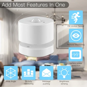 

tuya ZigBee Human Sensor Detector PIR Motion Sensor Smart Life/Tuya App Control Smart Body Movement Sensor