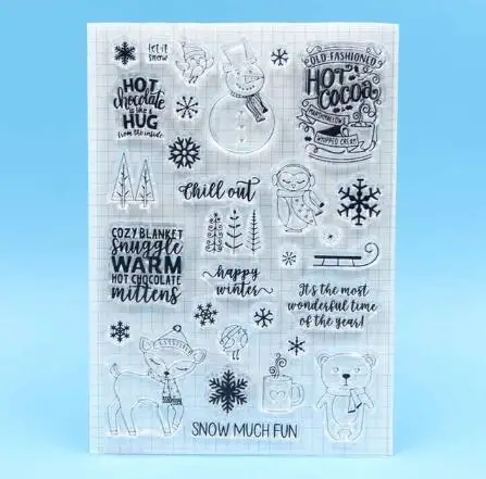 Осенние Blessings/Рождество/Хэллоуин прозрачный значок для DIY Скрапбукинг/изготовление карт C279 - Цвет: 4
