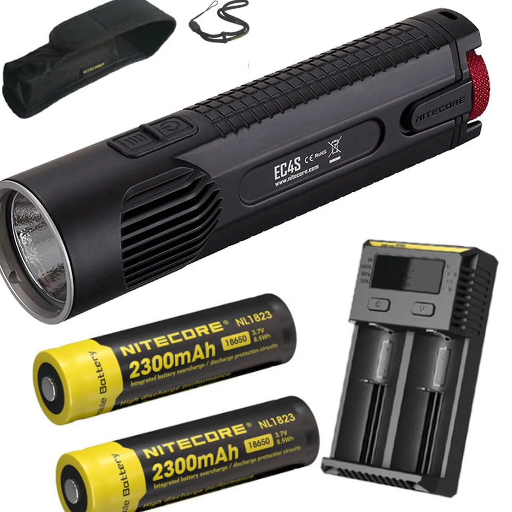 NITECORE EC4S светодиодный тактический вспышки светильник CREE XHP50 Макс 2150 люмен луч