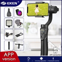 EKEN F60 3 Axis USB Charging Video Record Support Universal Adjustable Direction Handheld Gimbal Smartphone Stabilizer Vlog Live