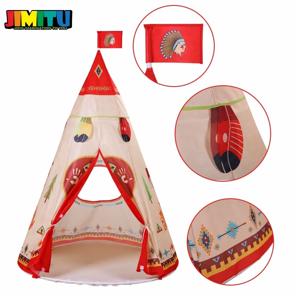 JIMITU Крытый Открытый 160x105 см детские игрушки переносной вигвам игровой домик
