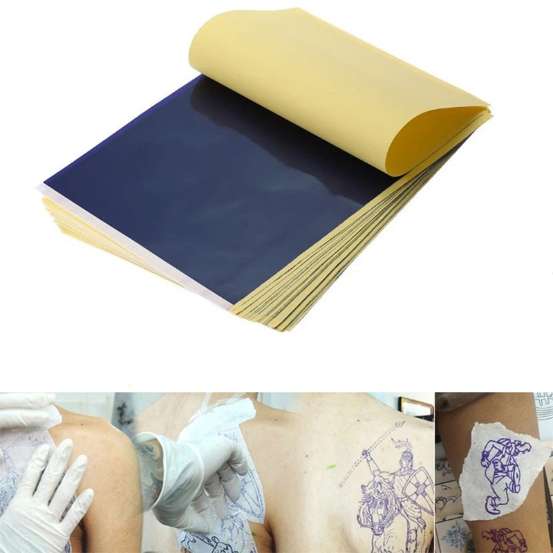 10 шт. 4 слоя Углеродные термальные трафаретные татуировки переводная бумага копировальная бумага калька профессиональные аксессуары для татуировки