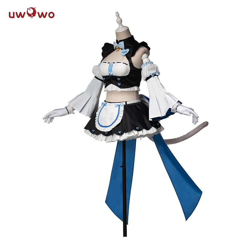 UWOWO игра NEKOPARA Vanilla Racing Queen Ver. Костюм для косплея Раздельное платье горничной Милая