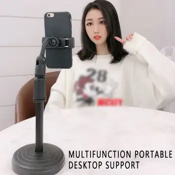 

Mobile Phone Holder With Fill Light Universal Live Support Desktop Small Beauty Face-lift Multi-function Telescopic Rack Anchor