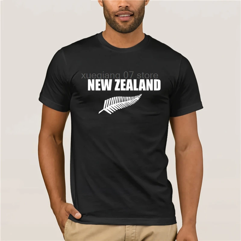 

New Zealand Fern Rugby T-Shirt Kiwi Blacks - Size 4Xl - 5Xl T Shirt All Union Cool Casual Pride T Shirt Men Unisex New Fashion