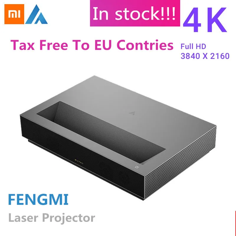 Xiaomi fengmi 4K лазерный проектор ТВ домашний кинотеатр ALPD 3 0 1700Ansi люмен 3D 4k 3840x2160 dpi