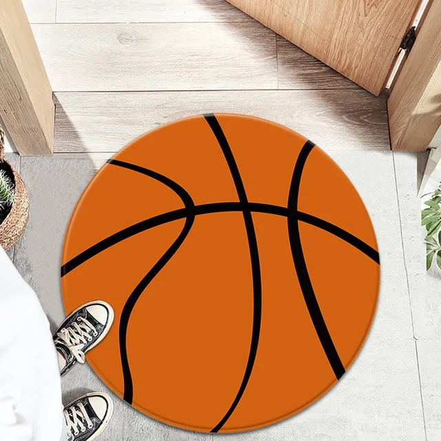 Új Poliészter Nem Csúszásgömb Szőnyeg Labdarúgó Kosárlabda Nyomtatott Számítógép Szék Párna Nappali - Image 3