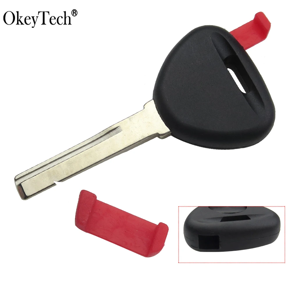 

EKIY High Quality Transponder Key shell For Volvo S40 V40 S60 S80 XC70 Original No Chips Key Case Cover Have Red plug no Logo