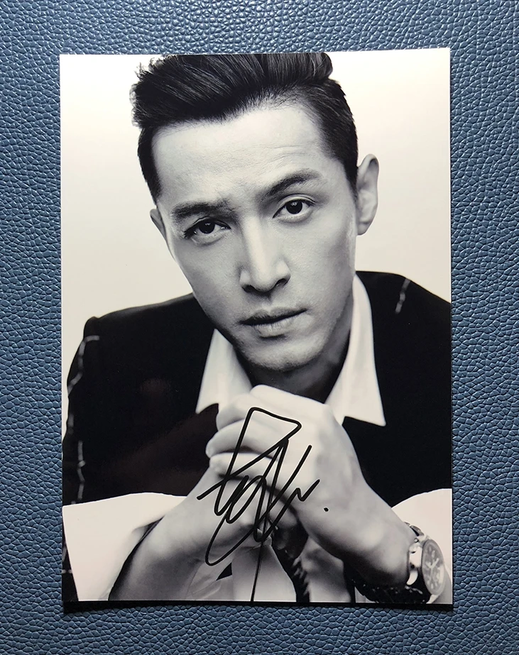 2 Hand signed Hu Ge Hugh фото с автографом 5*7 122019A - Цвет: 2