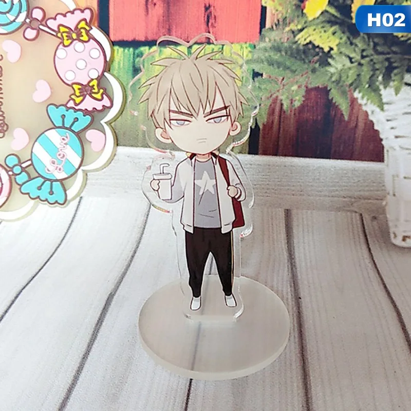 H02 New 19 Days Mini Comic Characters Figurines Acrylic Ornaments Mo Guan Shan Anime Around Fans Gift - Цвет: H02