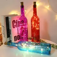 

Wine Bottle Lights Cork LED String Light Copper Wire Battery Fairy Garland Lights Christmas Holiday Party Wedding Bar Decoration