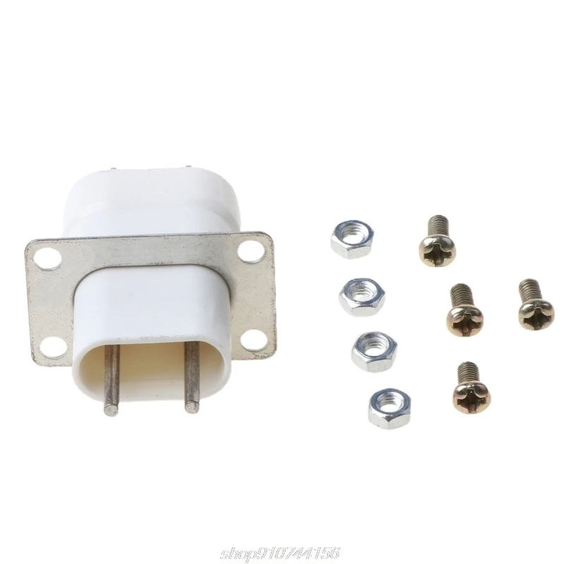 Home Electronic Microwave Oven Magnetron Filament 4 Pin Socket Converter White M29 21
