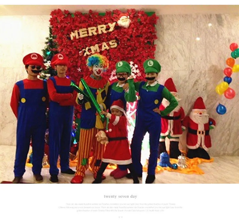 Детская одежда для Хэллоуина, qin zi fu Luis Super Mario, косплей, аниме, костюм для вечеринки