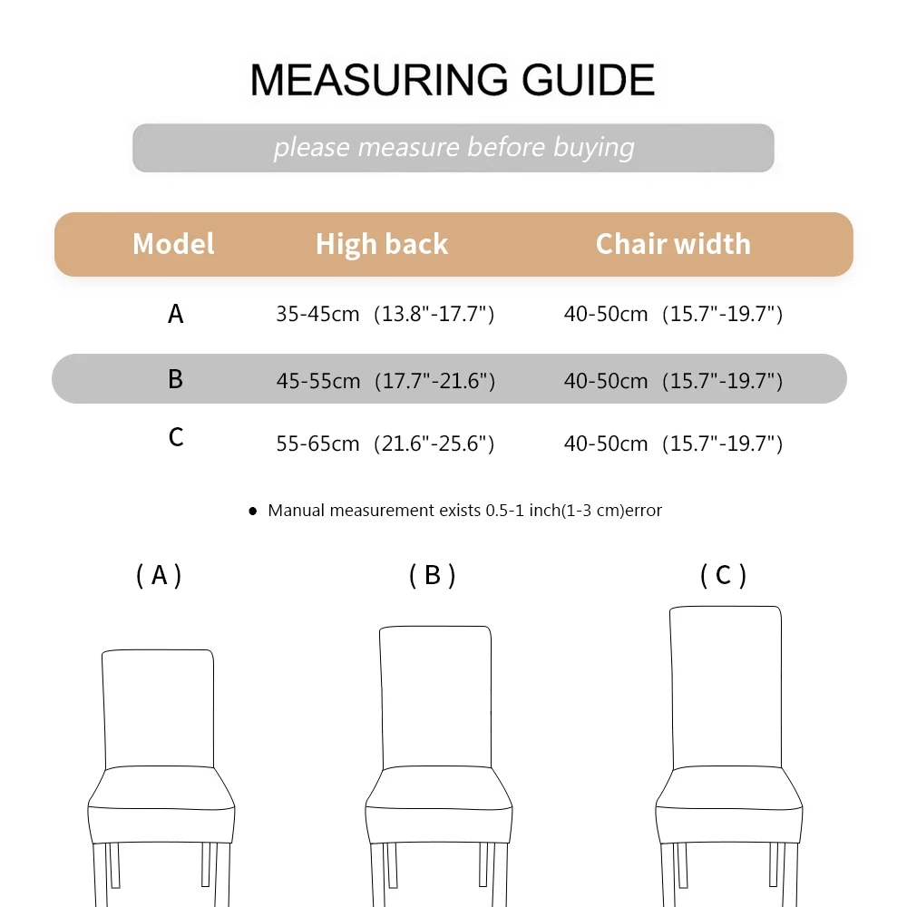 1 шт., супер плотный чехол для обеденного стула из хлопка и спандекса, Стрейчевые универсальные чехлы для стульев, машинная стирка, стульчик с высокой спинкой