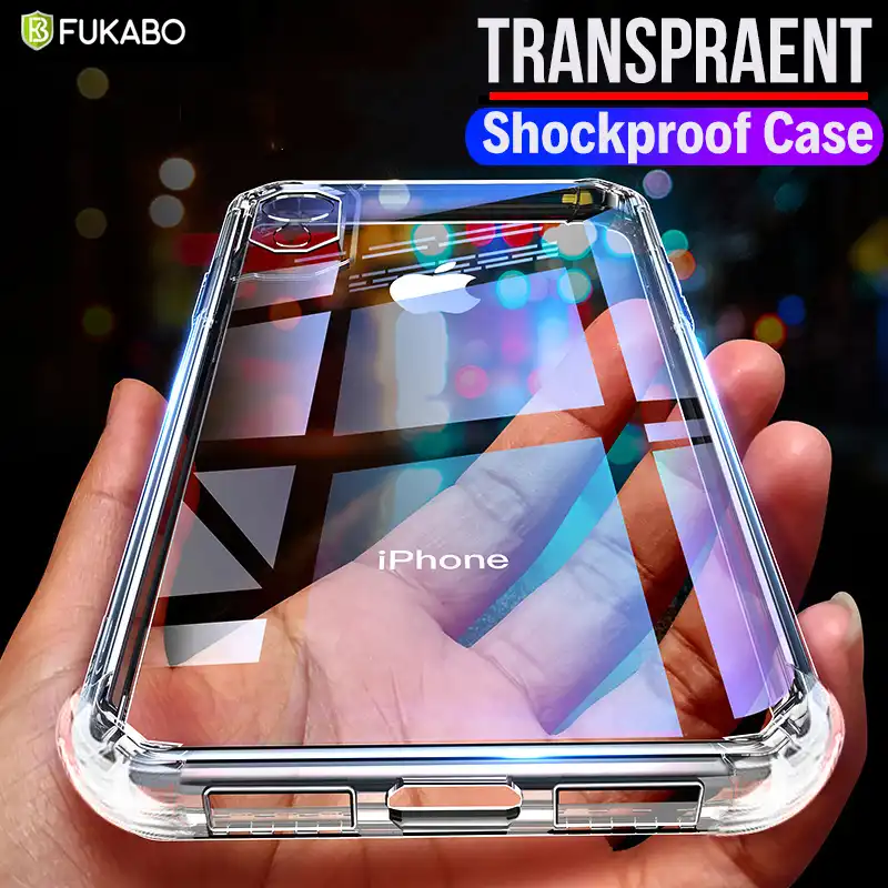 Luxury Transparent Shockproof Case For iPhone 11 Pro X Xr Xs Max 12 mini Pro Silicone Case 6 6s 7 8 Plus 5 5S SE 2020 Back Cover
