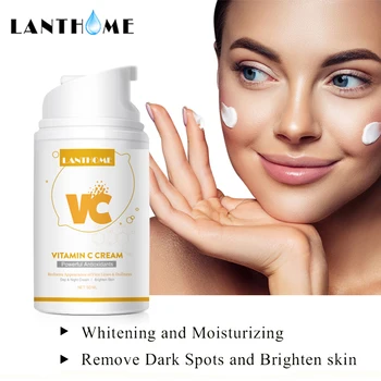 

Vitamin C Whitening Facial Cream Skin Remove Repair Fade Freckles Facial Cream Makeup Care Tools Fades Fine Lines Cream TSLM2