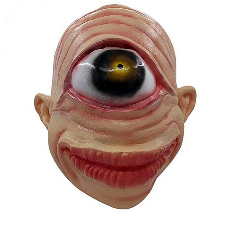 

Cyclops Simple Eye Monks Horror Mask Monster Latex Terror scary Janpan masks One eyes Halloween extraterrestrials Aliens ets