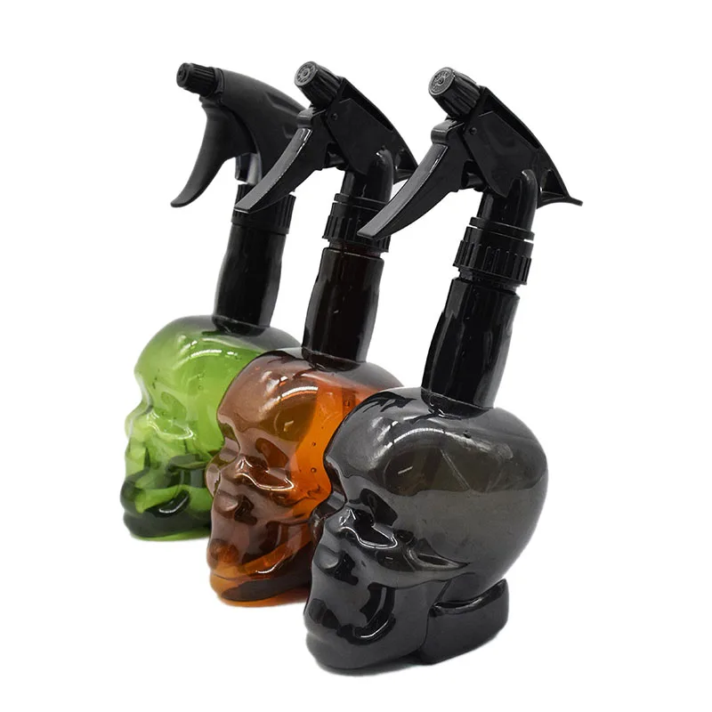 3Pcs/Set Skull Spray Bottle Hairdressing Vacuum Pressure Water Liquid Filling Hair Salon Tool Two Effe | Дом и сад