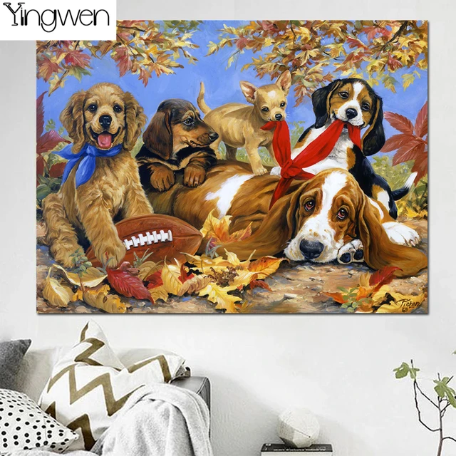 Dog 5D Diamond Painting Kit Cute Dog Diamond Embroidery Painting Animal Dog  Full Diamond Mosaic DIY Rhinestone Home Decor Gift - AliExpress