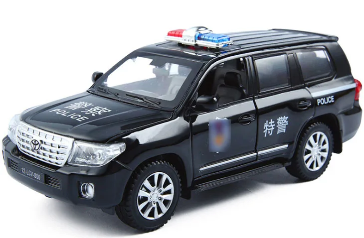 Модель автомобиля Toyota LAND CRUISER 1:32 литая модель из сплава с подсветкой и звуком