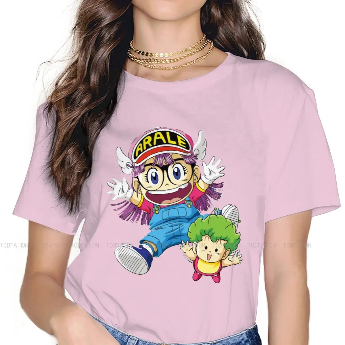 Arale Norimaki Unique TShirt for Girl Dr Slump Norimaki Arare Cartoons 5XL New Design Graphic  T Shirt Short Sleeve tee shirts Tees