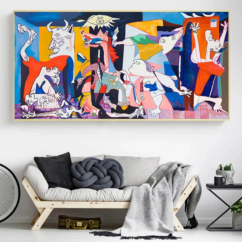 Famous Canvas Wall Art Posters And Prints Guernica By Picasso Canvas Paintings Reproductions Picasso Pictures Home Wall Decor