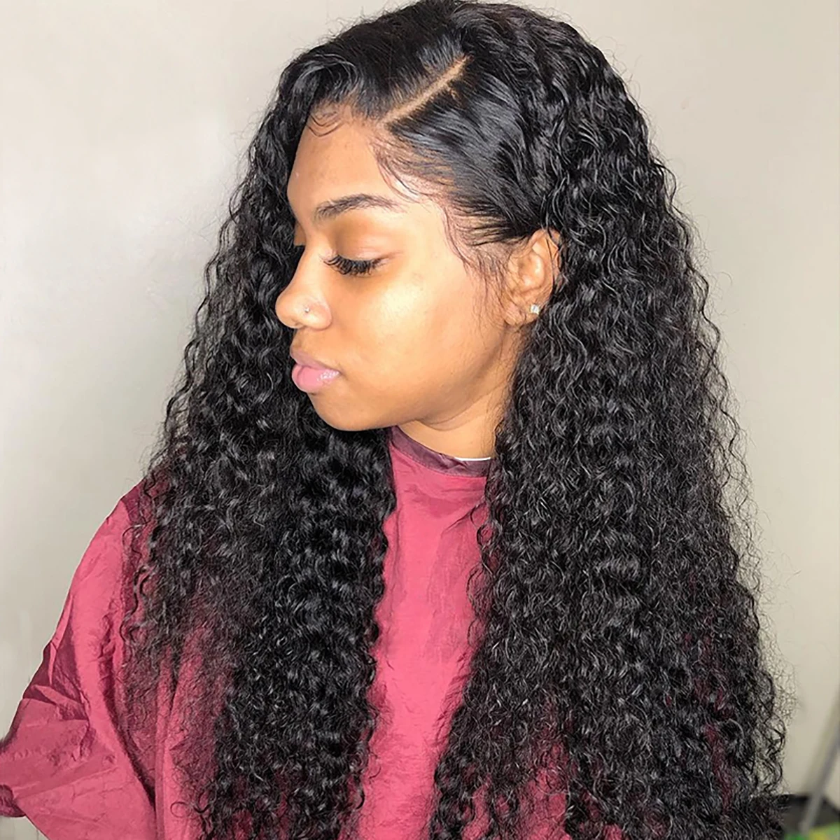 Magic Water Wave Curly Deep Wave 13x4 Lace Front Human Hair Wigs Water Curly PrePlucked For Black Women With Closure  Kinky wig