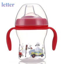 Bouteille d'entraînement pour bébé en toute sécurité, gobelet à boire étanche pour enfant, gobelet à boire pour bébé, poignée d'alimentation, bouteilles de 240ML