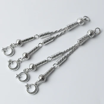 

2pcs national emblem of Turkey The starsmoon Rosary pendant 9cm For jewelry making Muslim DIY accessories materials